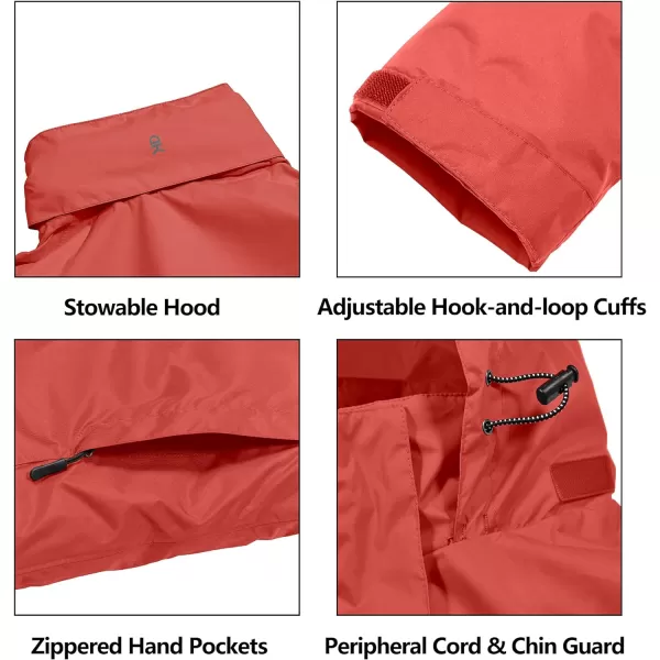 Little Donkey Andy Men's Waterproof Rain Jacket Outdoor Lightweight Rain Shell Coat for Hiking,Golf,Travel