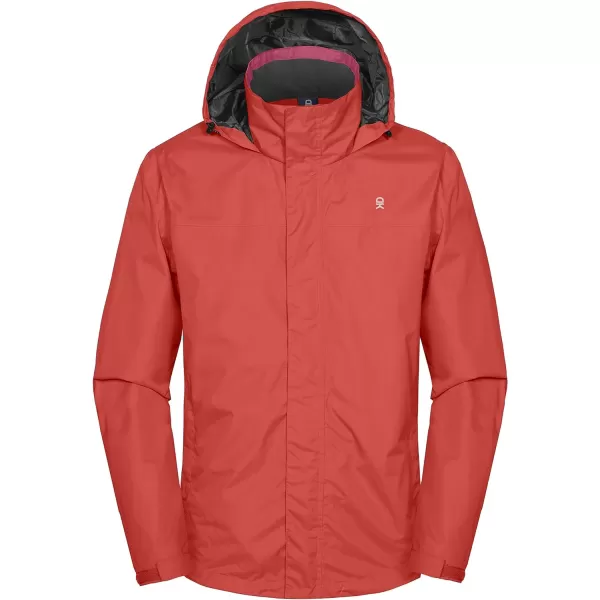 Little Donkey Andy Men's Waterproof Rain Jacket Outdoor Lightweight Rain Shell Coat for Hiking,Golf,Travel