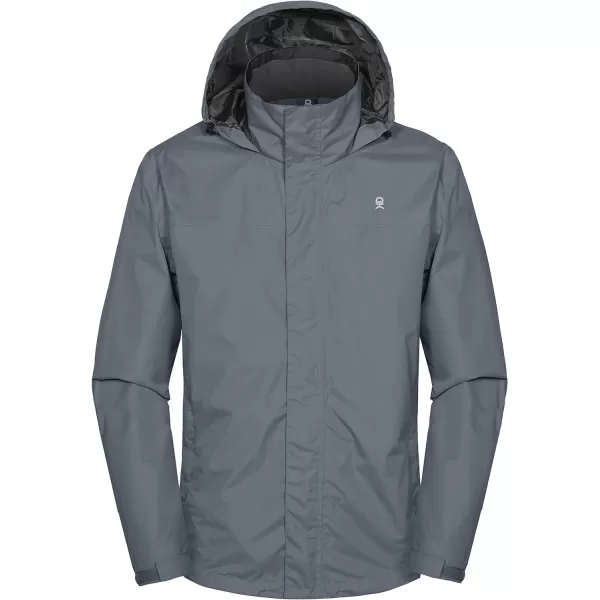 Little Donkey Andy Men's Waterproof Rain Jacket Outdoor Lightweight Rain Shell Coat for Hiking,Golf,Travel