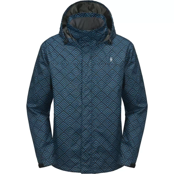 Little Donkey Andy Men's Waterproof Rain Jacket Outdoor Lightweight Rain Shell Coat for Hiking,Golf,Travel