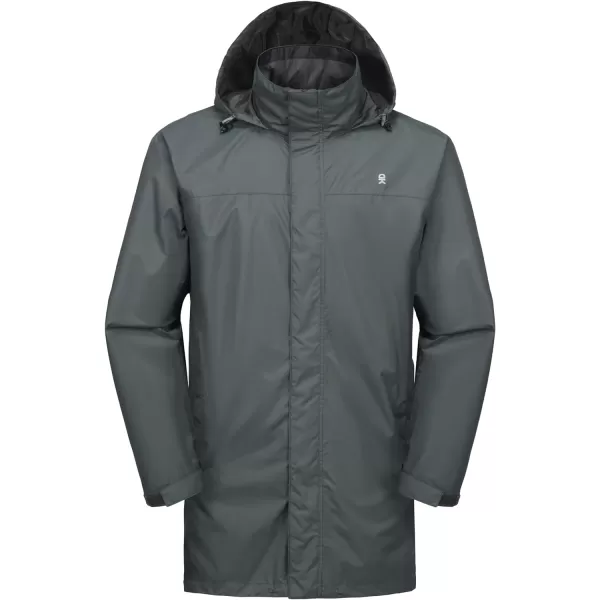 Little Donkey Andy Men's Waterproof Rain Jacket Outdoor Lightweight Rain Shell Coat for Hiking,Golf,Travel