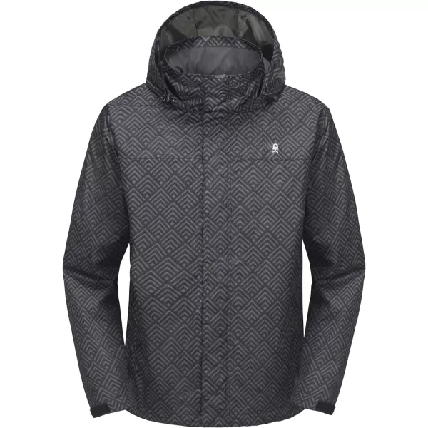 Little Donkey Andy Men's Waterproof Rain Jacket Outdoor Lightweight Rain Shell Coat for Hiking,Golf,Travel