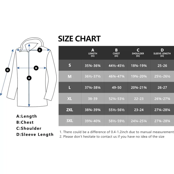 Little Donkey Andy Men's Waterproof Rain Jacket Outdoor Lightweight Rain Shell Coat for Hiking,Golf,Travel