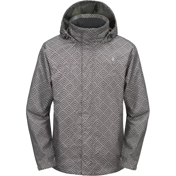 Little Donkey Andy Men's Waterproof Rain Jacket Outdoor Lightweight Rain Shell Coat for Hiking,Golf,Travel