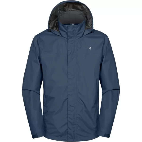 Little Donkey Andy Men's Waterproof Rain Jacket Outdoor Lightweight Rain Shell Coat for Hiking,Golf,Travel