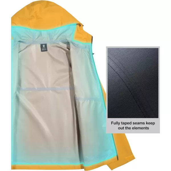 Little Donkey Andy Men's Waterproof Rain Jacket Outdoor Rain Shell Coat for Hiking,Golf,Travel
