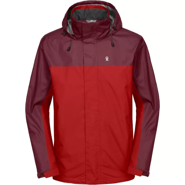 Little Donkey Andy Men's Waterproof Rain Jacket Outdoor Rain Shell Coat for Hiking,Golf,Travel