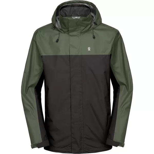 Little Donkey Andy Men's Waterproof Rain Jacket Outdoor Rain Shell Coat for Hiking,Golf,Travel
