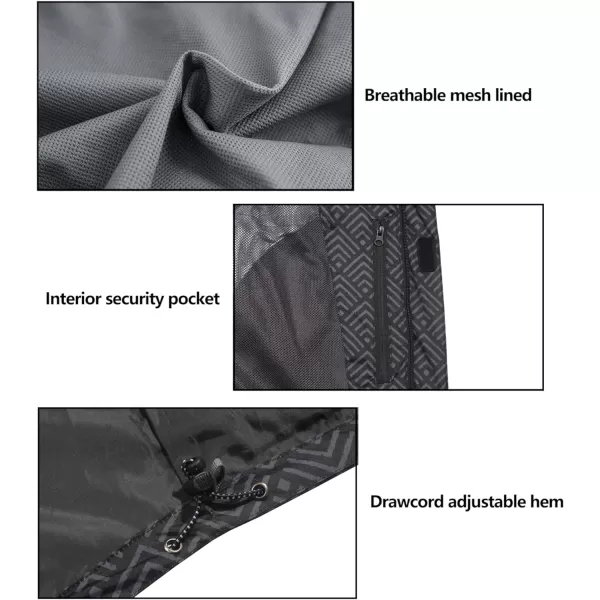Little Donkey Andy Men's Waterproof Rain Jacket Outdoor Rain Shell Coat for Hiking,Golf,Travel