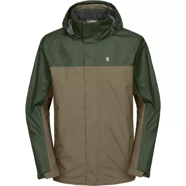 Little Donkey Andy Men's Waterproof Rain Jacket Outdoor Rain Shell Coat for Hiking,Golf,Travel