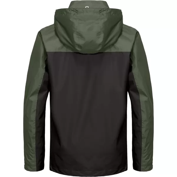 Little Donkey Andy Men's Waterproof Rain Jacket Outdoor Rain Shell Coat for Hiking,Golf,Travel