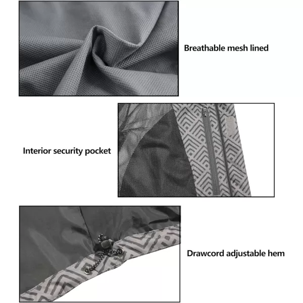 Little Donkey Andy Men's Waterproof Rain Jacket Outdoor Rain Shell Coat for Hiking,Golf,Travel