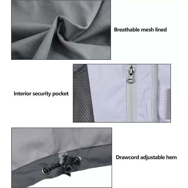 Little Donkey Andy Men's Waterproof Rain Jacket Outdoor Rain Shell Coat for Hiking,Golf,Travel