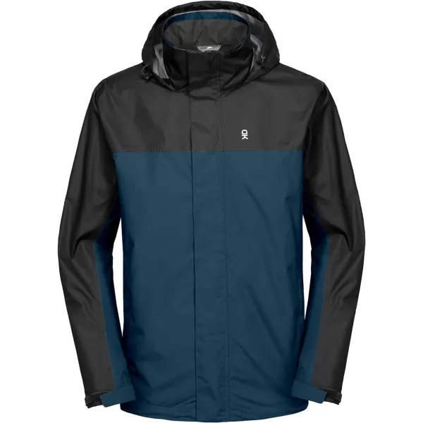 Little Donkey Andy Men's Waterproof Rain Jacket Outdoor Rain Shell Coat for Hiking,Golf,Travel