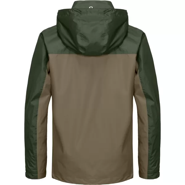 Little Donkey Andy Men's Waterproof Rain Jacket Outdoor Rain Shell Coat for Hiking,Golf,Travel