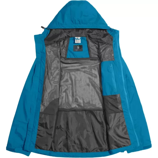 Little Donkey Andy Men's Waterproof Rain Jacket Windproof Light Jacket Outdoor Rain Shell with Hood for Hiking Travel Golf
