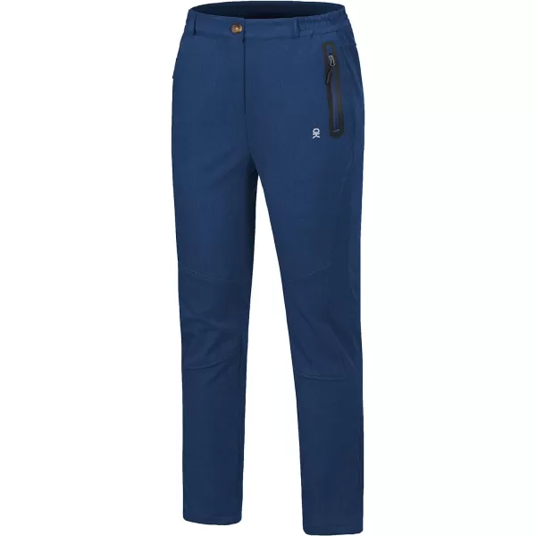 Little Donkey Andy Softshell Fleece Lined Cargo Pants for Women Water Resistance Outdoor Hiking Tactical Trousers