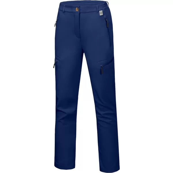 Little Donkey Andy Softshell Fleece Lined Cargo Pants for Women Water Resistance Outdoor Hiking Tactical Trousers