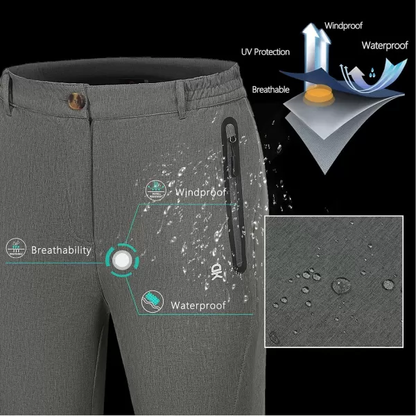 Little Donkey Andy Softshell Fleece Lined Cargo Pants for Women Water Resistance Outdoor Hiking Tactical Trousers