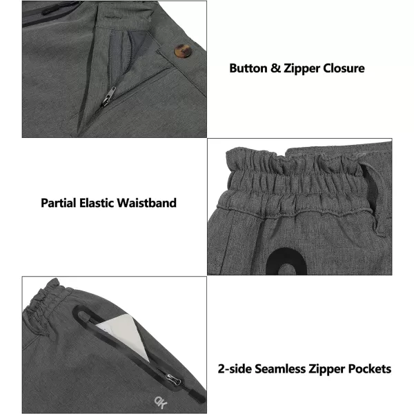 Little Donkey Andy Softshell Fleece Lined Cargo Pants for Women Water Resistance Outdoor Hiking Tactical Trousers