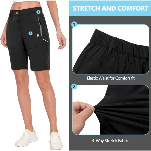 Little Donkey Andy Women's 9 Inches Shorts Lightweight Quick Dry Stretch Hiking Golf Travel