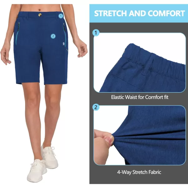 Little Donkey Andy Women's 9 Inches Shorts Lightweight Quick Dry Stretch Hiking Golf Travel