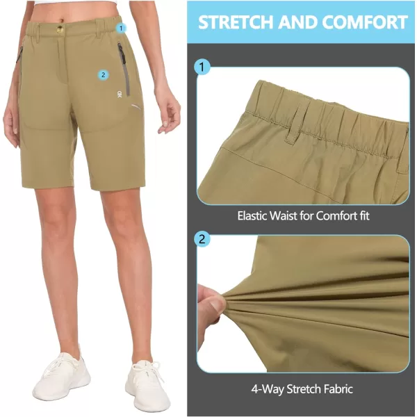 Little Donkey Andy Women's 9 Inches Shorts Lightweight Quick Dry Stretch Hiking Golf Travel