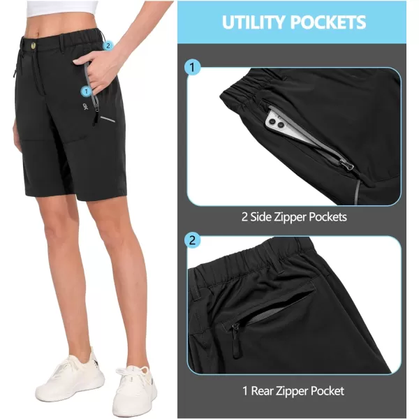 Little Donkey Andy Women's 9 Inches Shorts Lightweight Quick Dry Stretch Hiking Golf Travel
