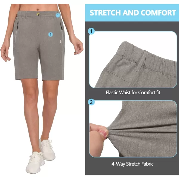 Little Donkey Andy Women's 9 Inches Shorts Lightweight Quick Dry Stretch Hiking Golf Travel