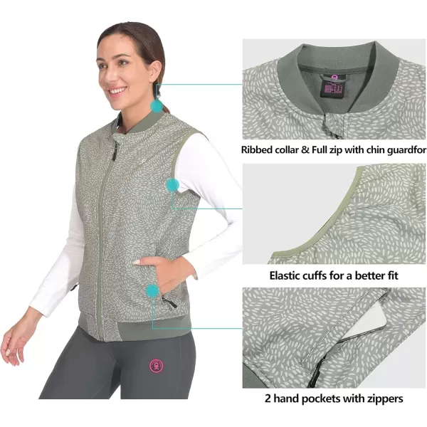 Little Donkey Andy Womens Fleece Lined Softshell Vest Lightweight Windproof Sleeveless Jacket for Running Golfing Travel