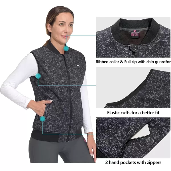 Little Donkey Andy Womens Fleece Lined Softshell Vest Lightweight Windproof Sleeveless Jacket for Running Golfing Travel