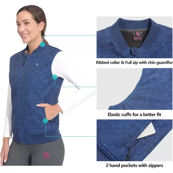 Little Donkey Andy Womens Fleece Lined Softshell Vest Lightweight Windproof Sleeveless Jacket for Running Golfing Travel