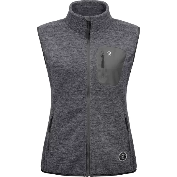Little Donkey Andy Women's Fleece Vest Full Zip Sweater,Lightweight Warm Sleeveless Jacket for Hiking Golf