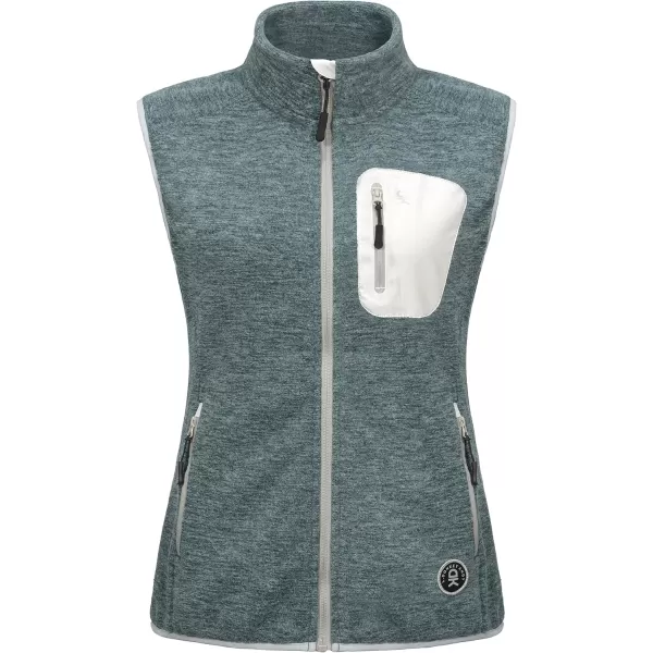 Little Donkey Andy Women's Fleece Vest Full Zip Sweater,Lightweight Warm Sleeveless Jacket for Hiking Golf