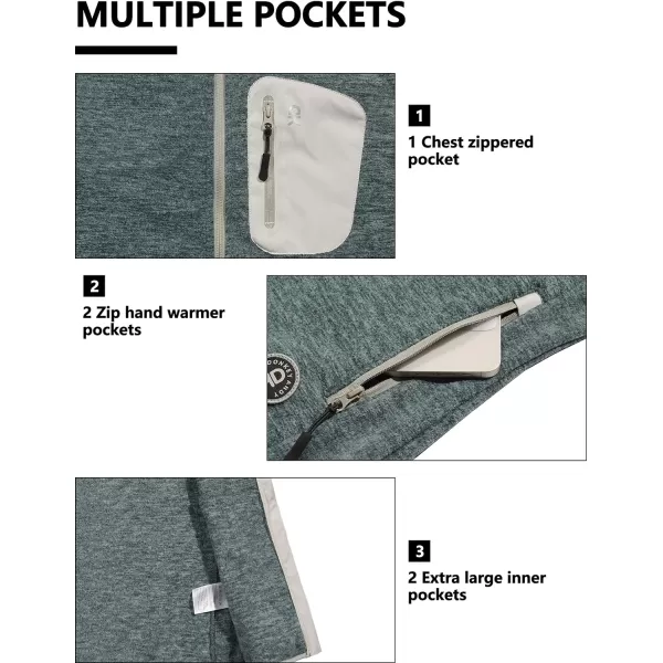 Little Donkey Andy Women's Fleece Vest Full Zip Sweater,Lightweight Warm Sleeveless Jacket for Hiking Golf