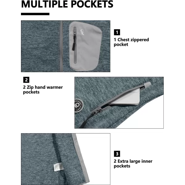 Little Donkey Andy Women's Fleece Vest Full Zip Sweater,Lightweight Warm Sleeveless Jacket for Hiking Golf