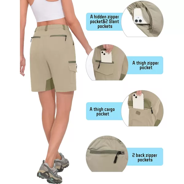 Little Donkey Andy Women's Golf Hiking Shorts Lightweight Quick Dry Outdoor Summer Shorts with Pockets 9 inch