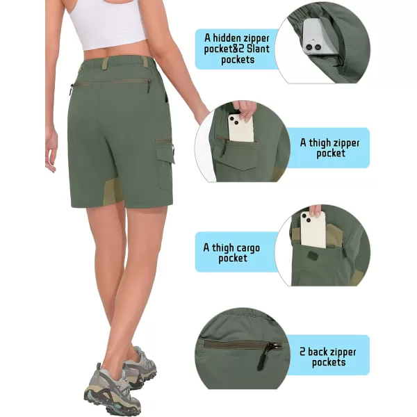 Little Donkey Andy Women's Golf Hiking Shorts Lightweight Quick Dry Outdoor Summer Shorts with Pockets 9 inch