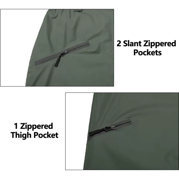 Little Donkey Andy Women's Lightweight Waterproof Rain Pants Breathable Hiking Pants for Outdoor Fishing