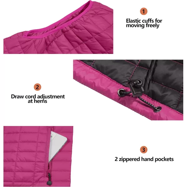 Little Donkey Andy Women's Puffer Vest, Lightweight Warm Sleeveless Jacket for Hiking Travel Golf