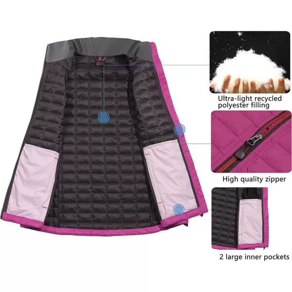 Little Donkey Andy Women's Puffer Vest, Lightweight Warm Sleeveless Jacket for Hiking Travel Golf
