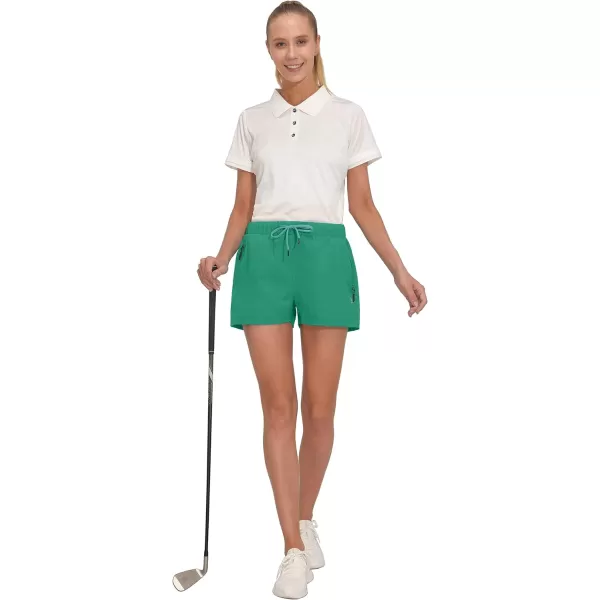 Little Donkey Andy Women's Quick Dry Running Shorts, 3 Inch Breathable Golf Hiking Athletic Shorts with Liner, Air Hole Tech