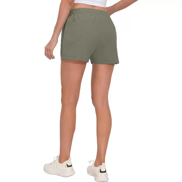 Little Donkey Andy Women's Quick Dry Running Shorts, 3 Inch Breathable Golf Hiking Athletic Shorts with Liner, Air Hole Tech