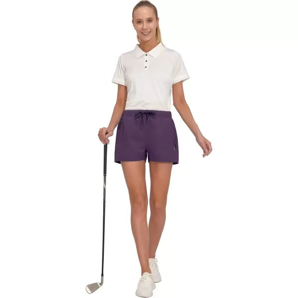 Little Donkey Andy Women's Quick Dry Running Shorts, 3 Inch Breathable Golf Hiking Athletic Shorts with Liner, Air Hole Tech