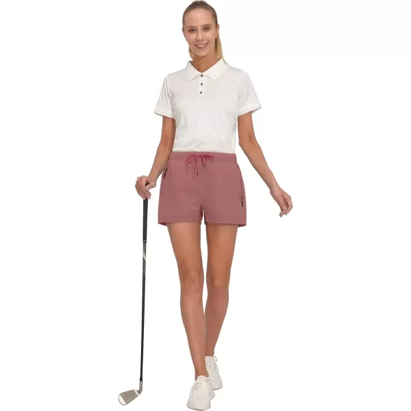 Little Donkey Andy Women's Quick Dry Running Shorts, 3 Inch Breathable Golf Hiking Athletic Shorts with Liner, Air Hole Tech