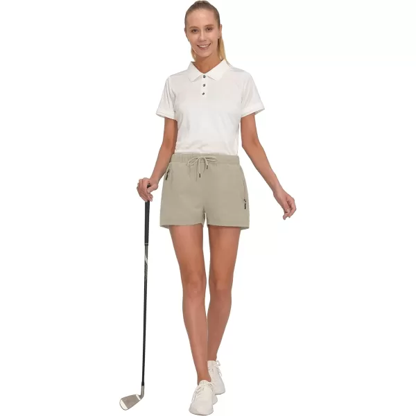 Little Donkey Andy Women's Quick Dry Running Shorts, 3 Inch Breathable Golf Hiking Athletic Shorts with Liner, Air Hole Tech
