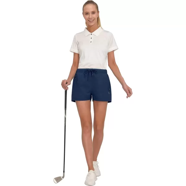Little Donkey Andy Women's Quick Dry Running Shorts, 3 Inch Breathable Golf Hiking Athletic Shorts with Liner, Air Hole Tech