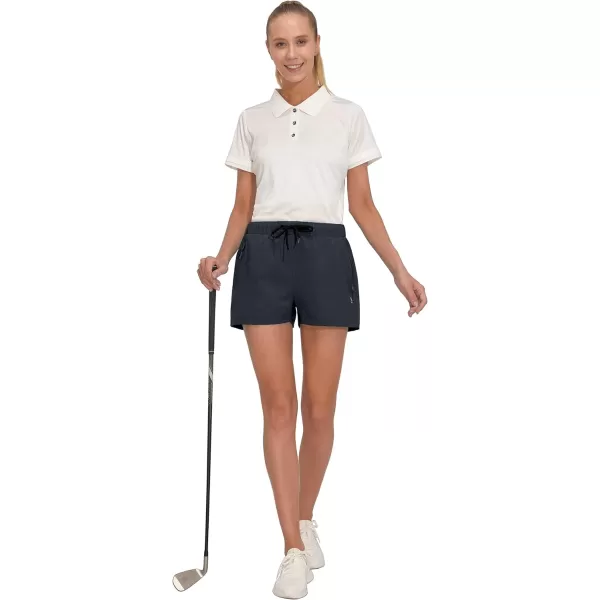 Little Donkey Andy Women's Quick Dry Running Shorts, 3 Inch Breathable Golf Hiking Athletic Shorts with Liner, Air Hole Tech