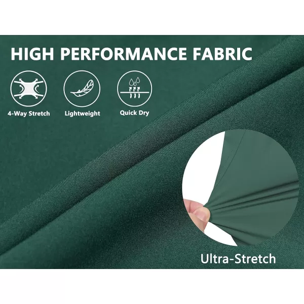 Little Donkey Andy Women's Quick-Dry Running Shorts, High Waist Stretch Workout Hiking Bicycle Athletic Shorts with Liner