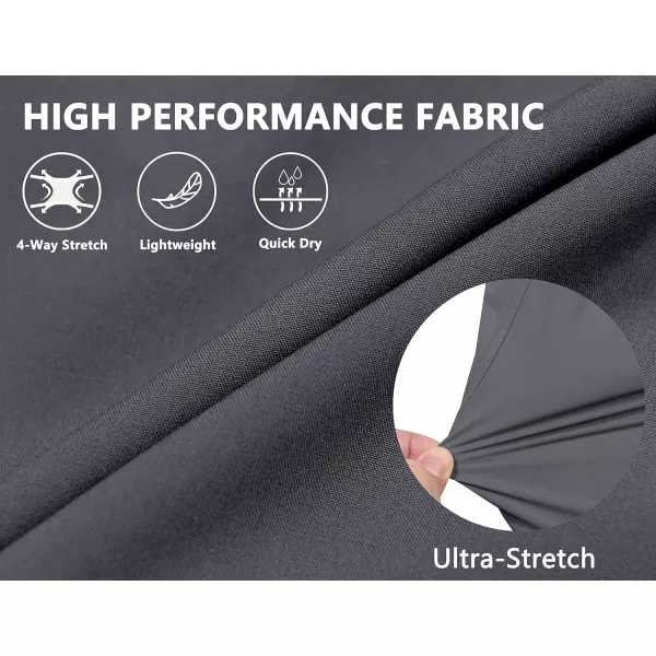 Little Donkey Andy Women's Quick-Dry Running Shorts, High Waist Stretch Workout Hiking Bicycle Athletic Shorts with Liner